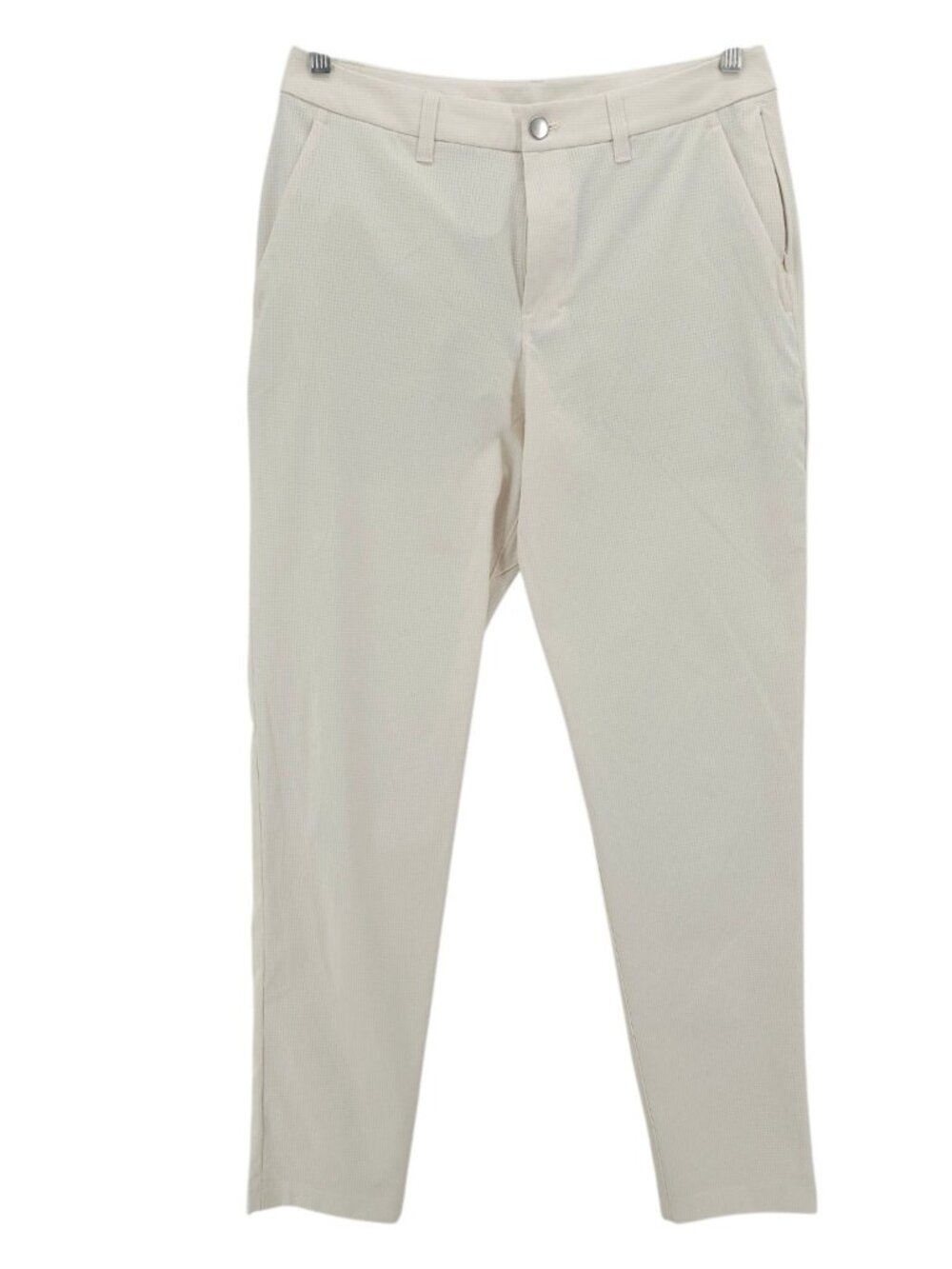 LULULEMON ABC Slim Fit Trouser WOVENAIR Light Ivory EUC Size 31